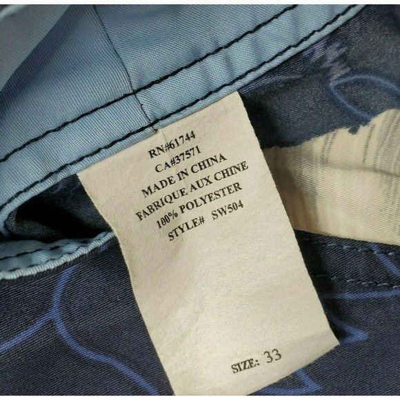 Rip Curl Boardwalk Men's Navy Blue Board Shorts w/Tropical Floral Design Size 33 - Picture 5 of 7